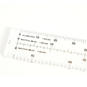 Glider Pilot Navigation Ruler